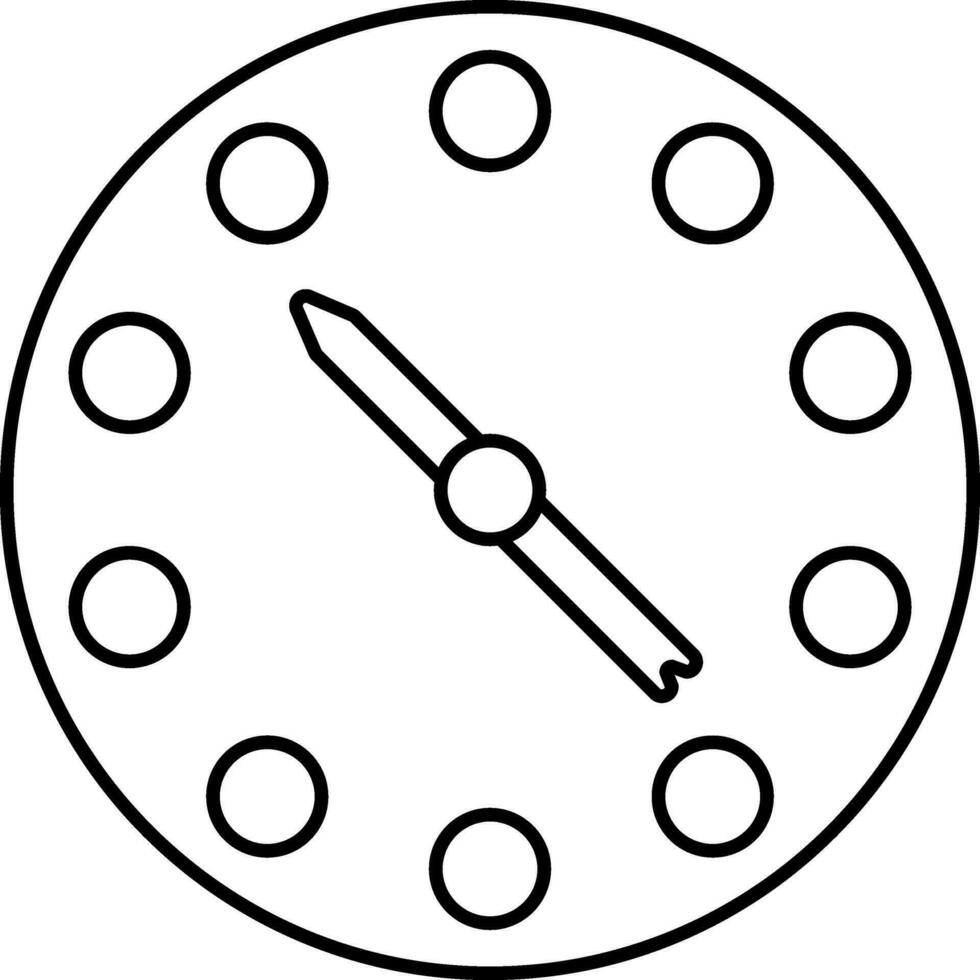 svart stroke illustration av spinnare ikon. vektor
