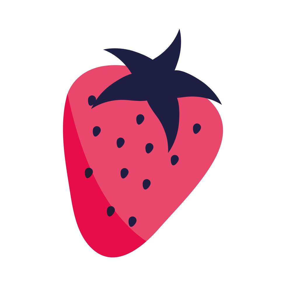 jordgubbar tropisk frukt vektor