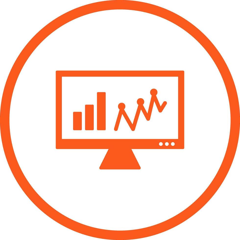 uppkopplad statistik vektor ikon