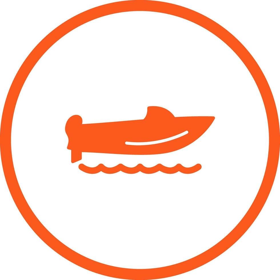 Schnellboot-Vektorsymbol vektor