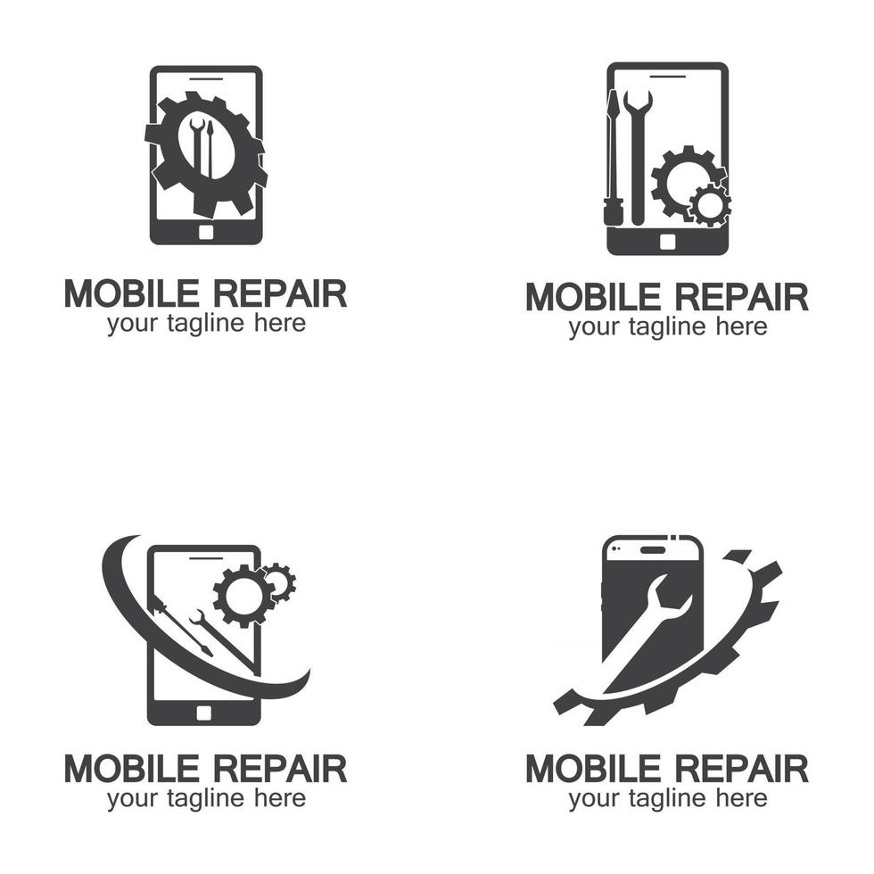 Handy-Reparatur-Logo vektor