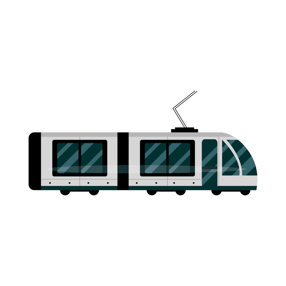 Straßenbahn Zug Elektromobilität moderner Stadtverkehr vektor