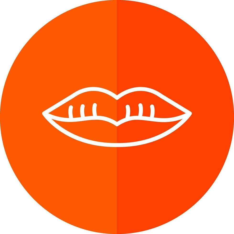 Lippen-Vektor-Icon-Design vektor