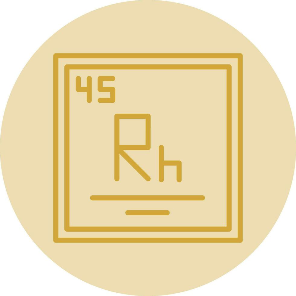 Rhodium Vektor Symbol Design