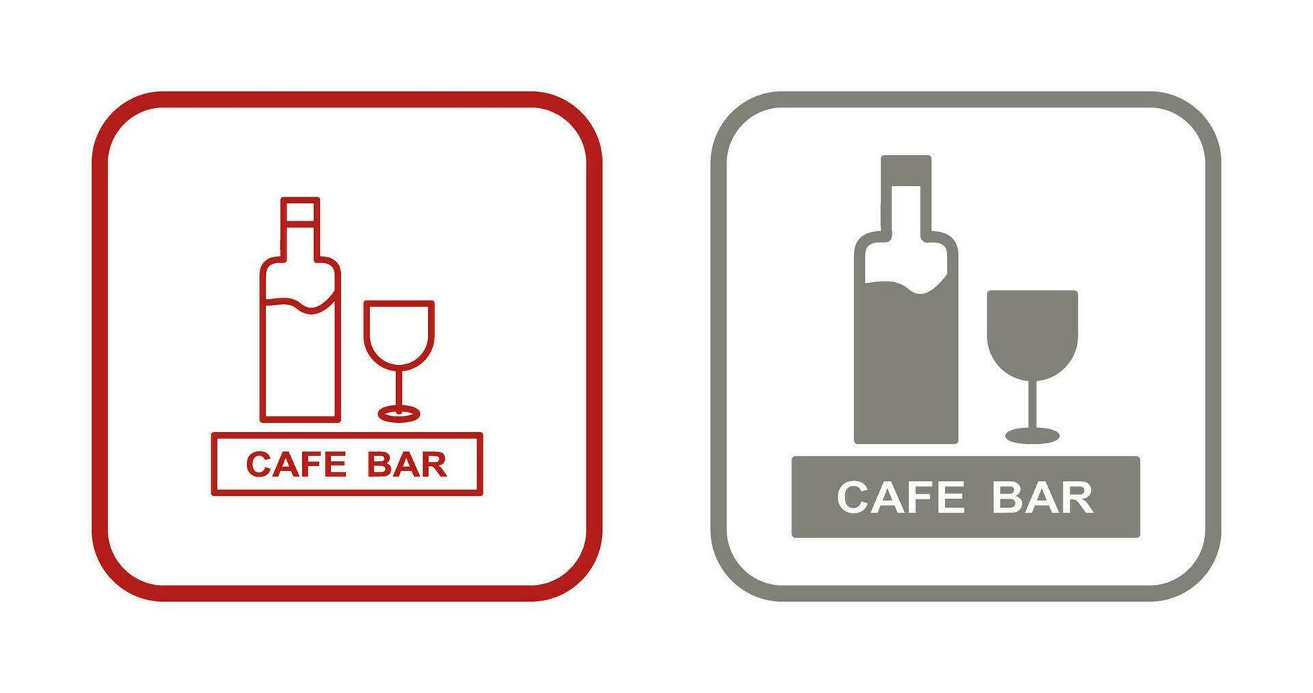 Einzigartiges Getränke-Café-Vektorsymbol vektor