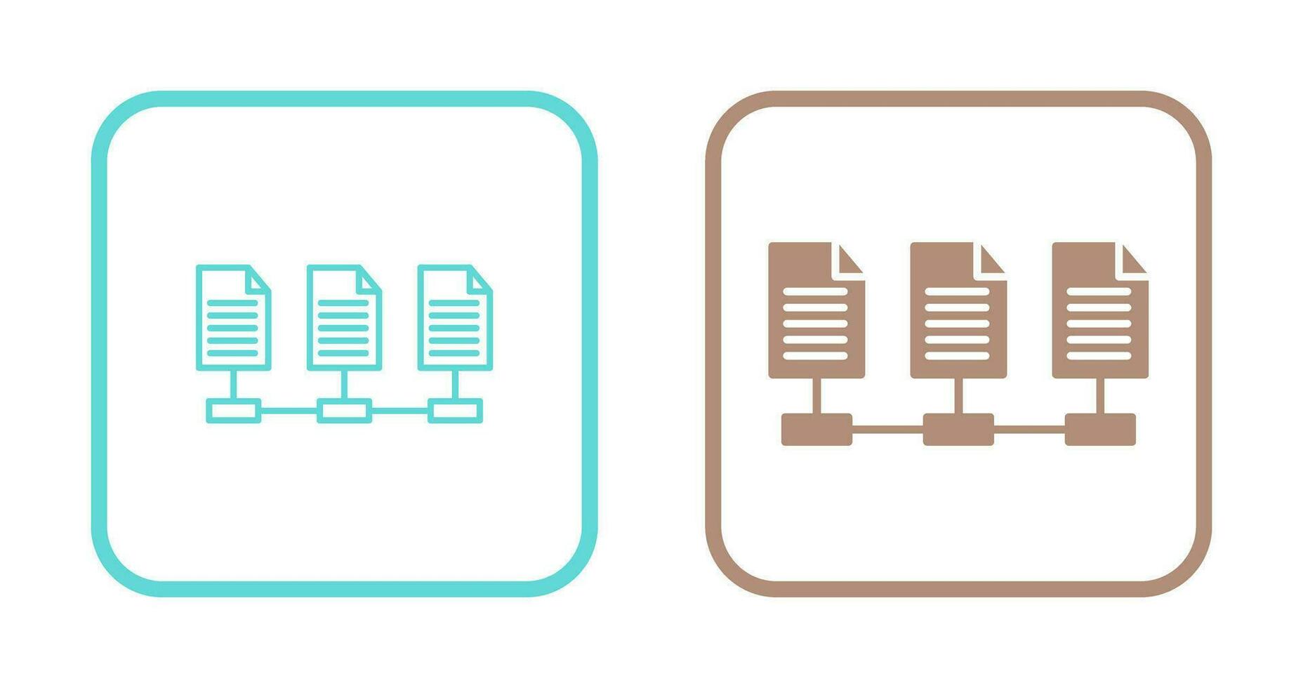 Vektorsymbol für Netzwerkdateien vektor