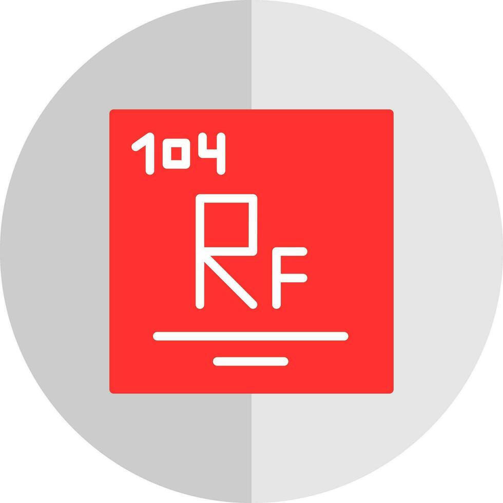 rutherfordium vektor ikon design