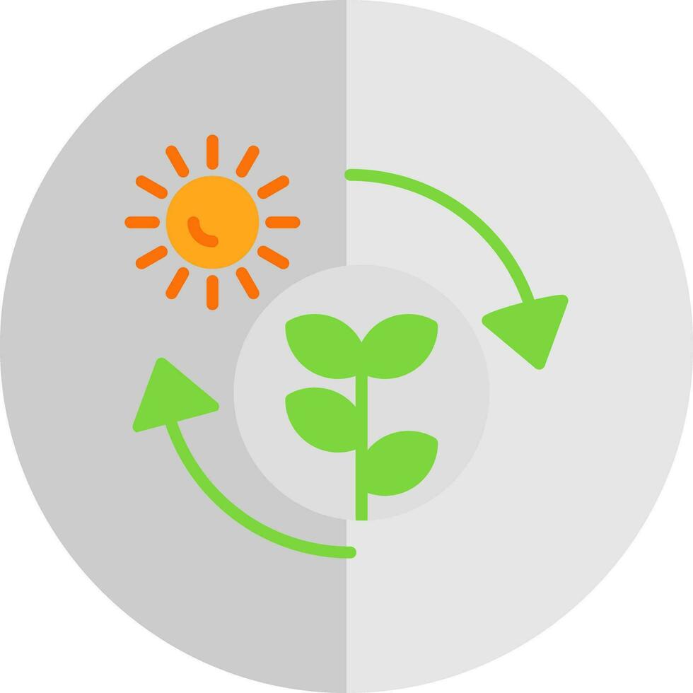 fotosyntes vektor ikon design