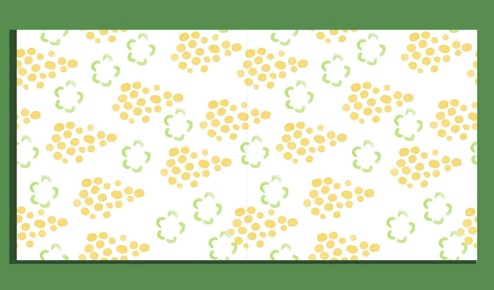 abstrakt geometrisk sömlös mönster med cirklar och grön blommor. modern abstrakt design för papper, omslag, tyg, interiör dekor och Övrig användare. idealisk för bebis flicka design vektor