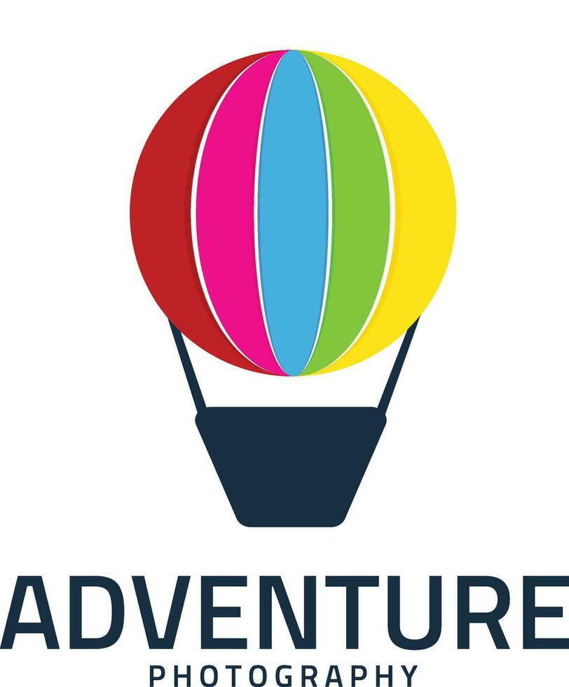 Abenteuer Ballon Logo Design vektor