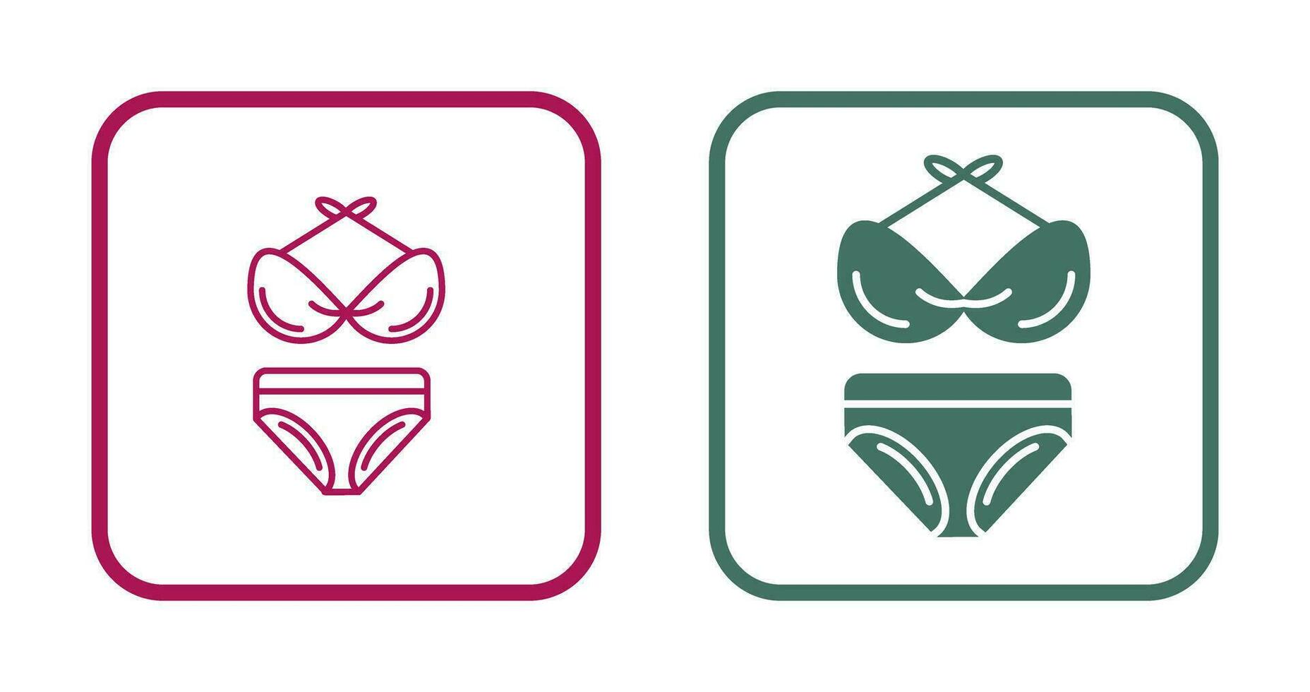 Bikini-Vektor-Symbol vektor