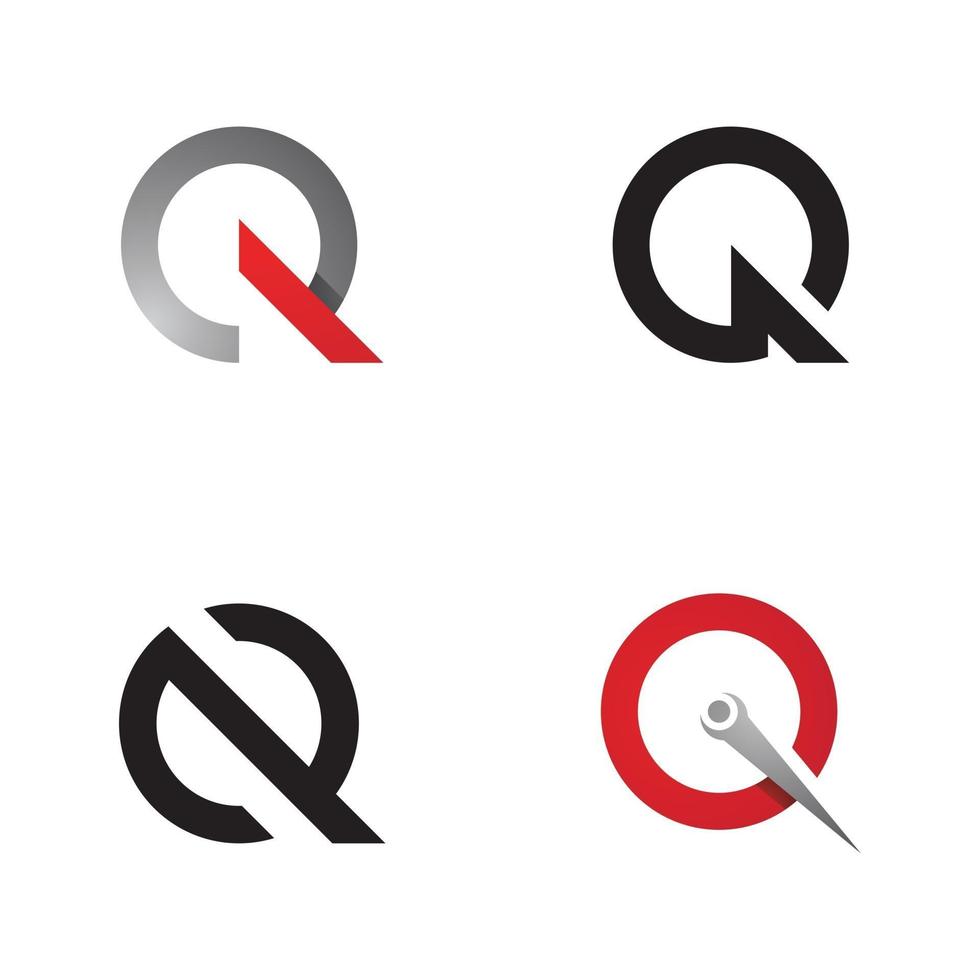 Buchstabe q Logo Icon Design Vorlage vektor