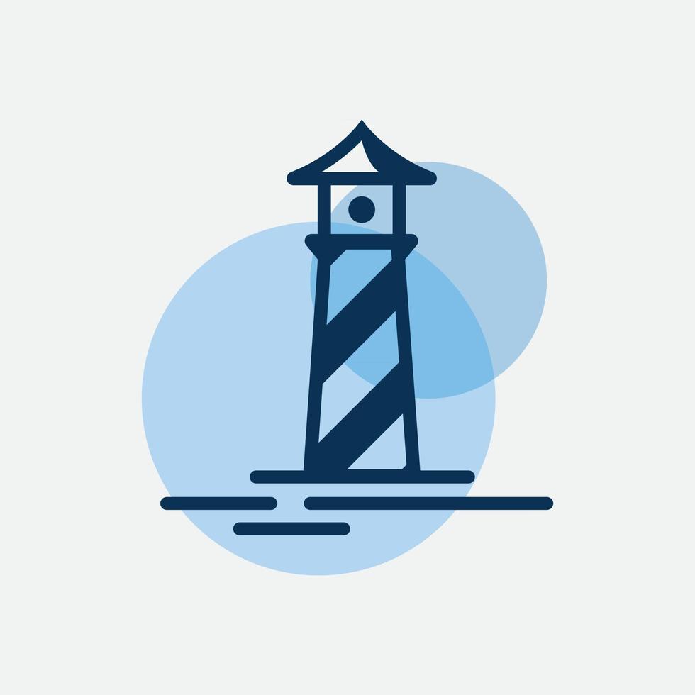 Leuchtturm Logo Vektor Vorlage