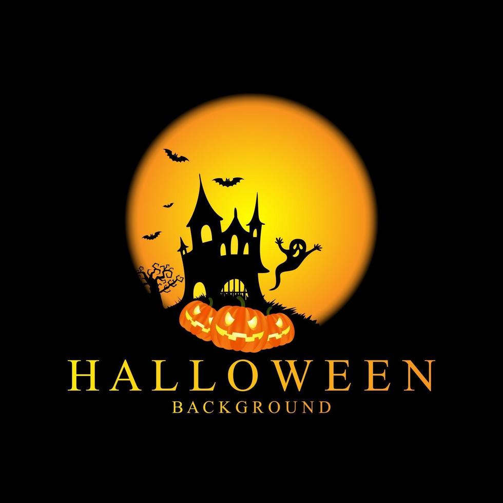 Halloween Illustration Hintergrund Design vektor