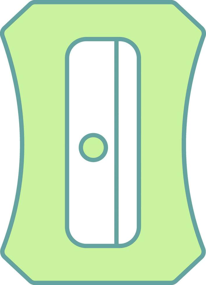 pennvässare ikon i grön och vit Färg. vektor