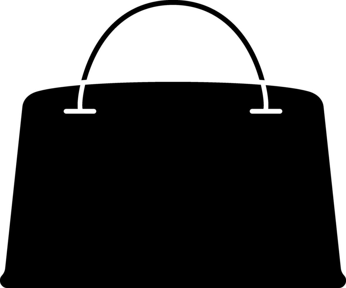 handla väska ikon i svart och vit Färg. vektor