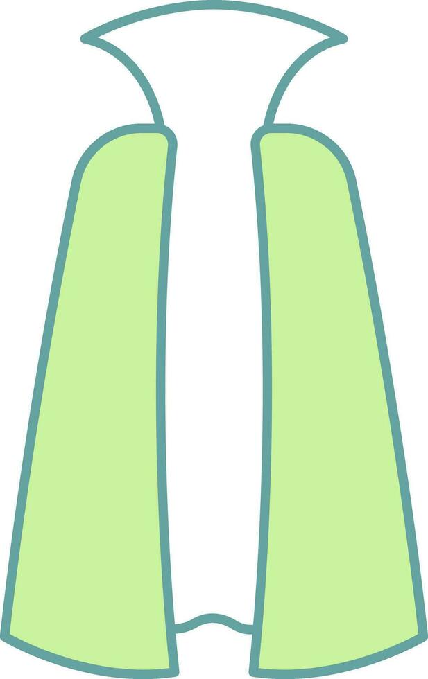 Illustration von Kap oder Mantel Symbol im eben Stil. vektor