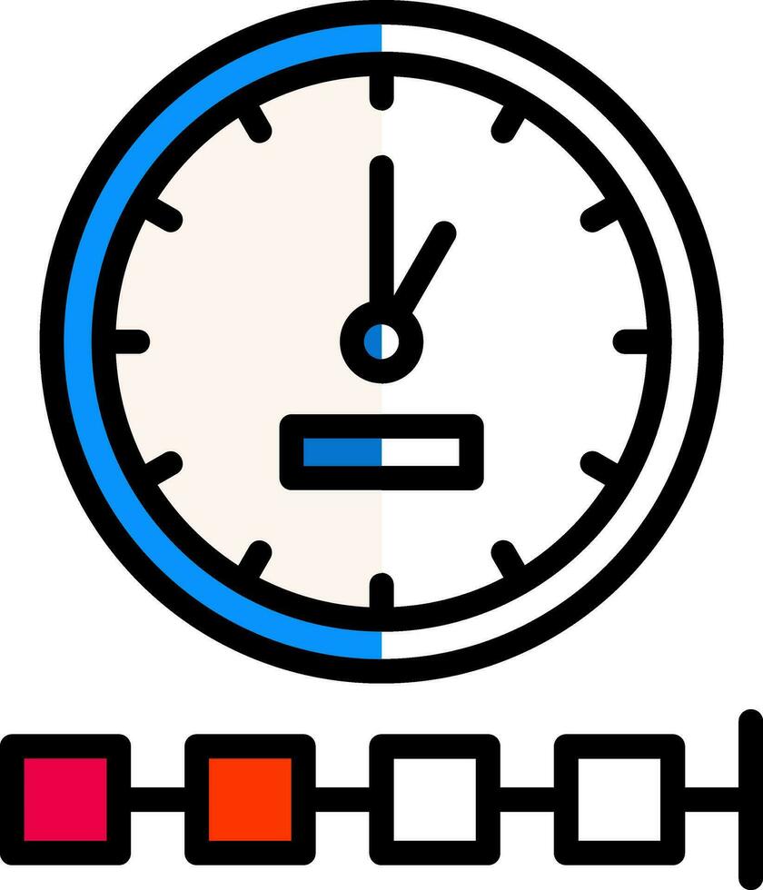 Timeline-Vektor-Icon-Design vektor