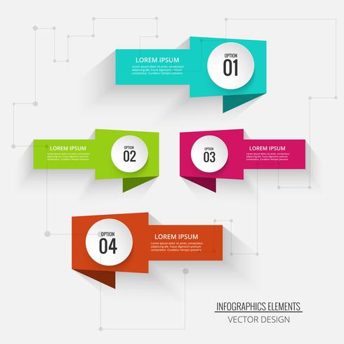 Abstrakt kreativ infografisk bakgrund vektor