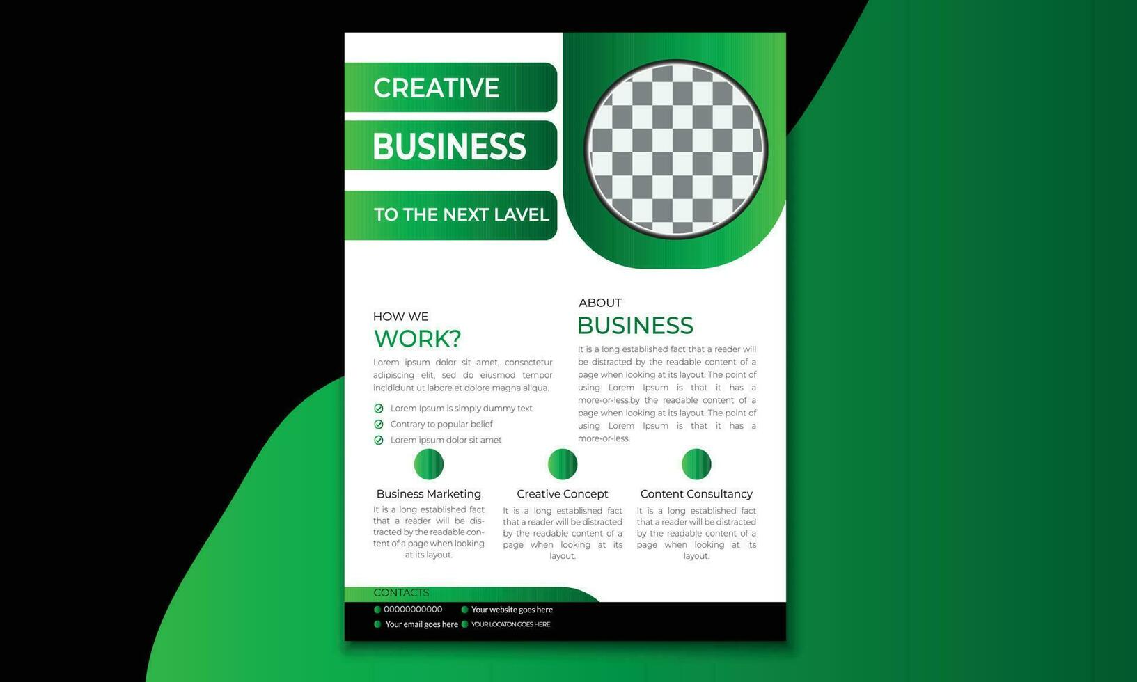 business flyer design vektor