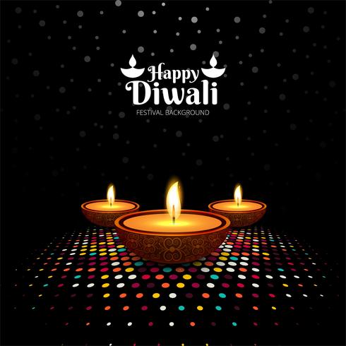 Abstrakt Happy Diwali festival kort bakgrund vektor