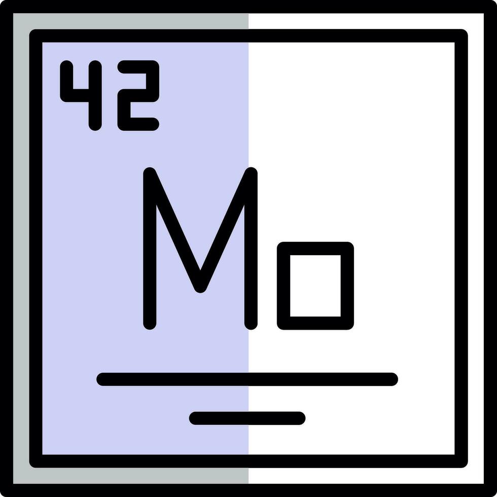 molybden vektor ikon design