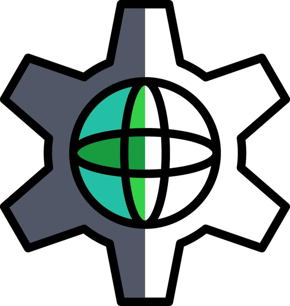 Einstellungsvektor-Icon-Design vektor