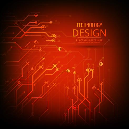 Abstrakte Technologiehintergrund-Designillustration vektor