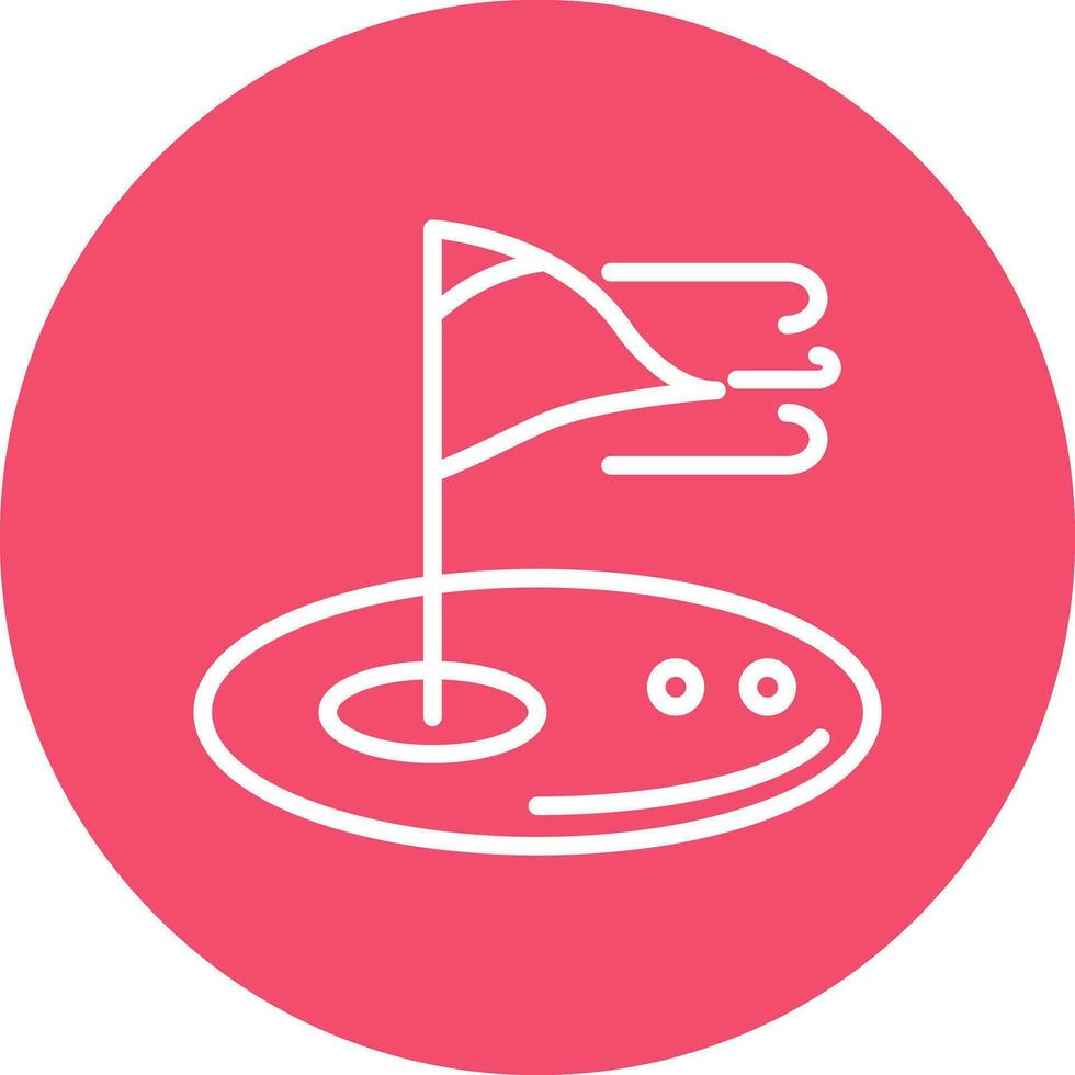 Golf-Vektor-Icon-Design vektor