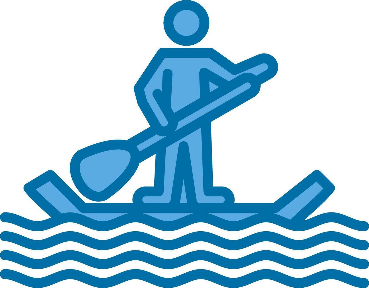 Paddel Surfen Vektor Symbol Design