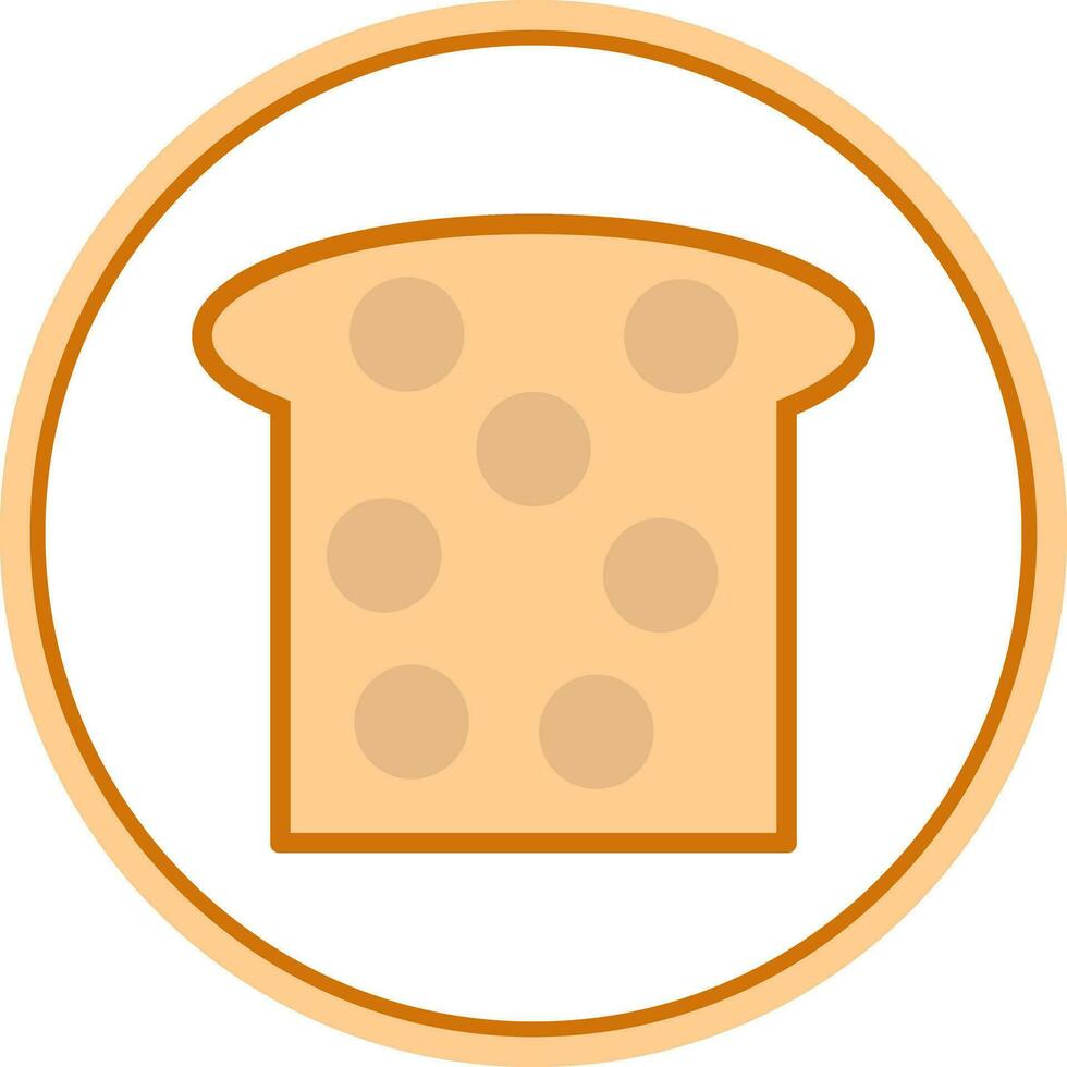 rostat bröd vektor ikon design