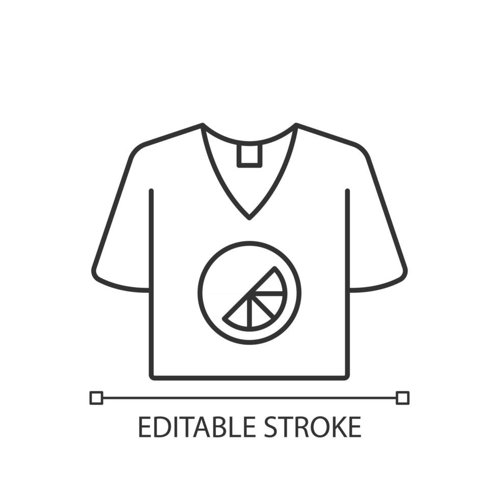 Marken-T-Shirt lineares Symbol vektor