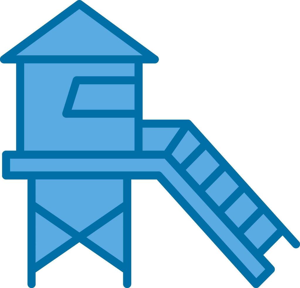 Rettungsschwimmer Turm Vektor Symbol Design