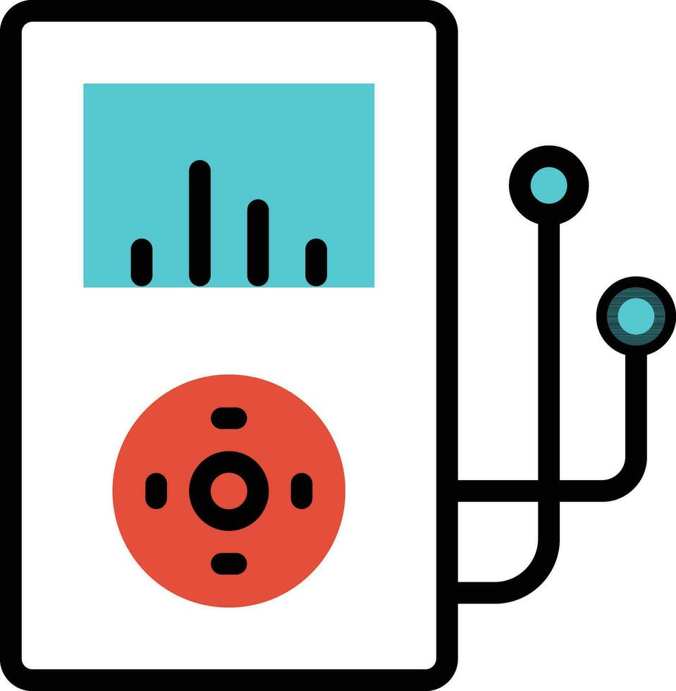 ljudspelare vektor illustration på en bakgrund. premium kvalitet symbols.vector ikoner för koncept och grafisk design.