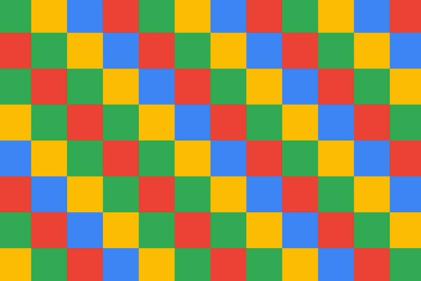 färgrik schack styrelse mönster. rutig fyrkant rutnät geometrisk bakgrund vektor. vektor