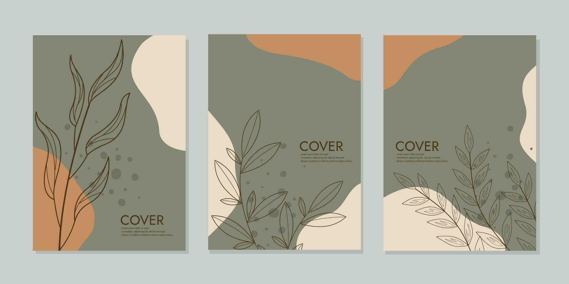 bok omslag design med blommig mönster. skön botanisk omslag . abstrakt bakgrund. a4 storlek för anteckningsböcker, planerare, broschyrer, böcker, kataloger vektor