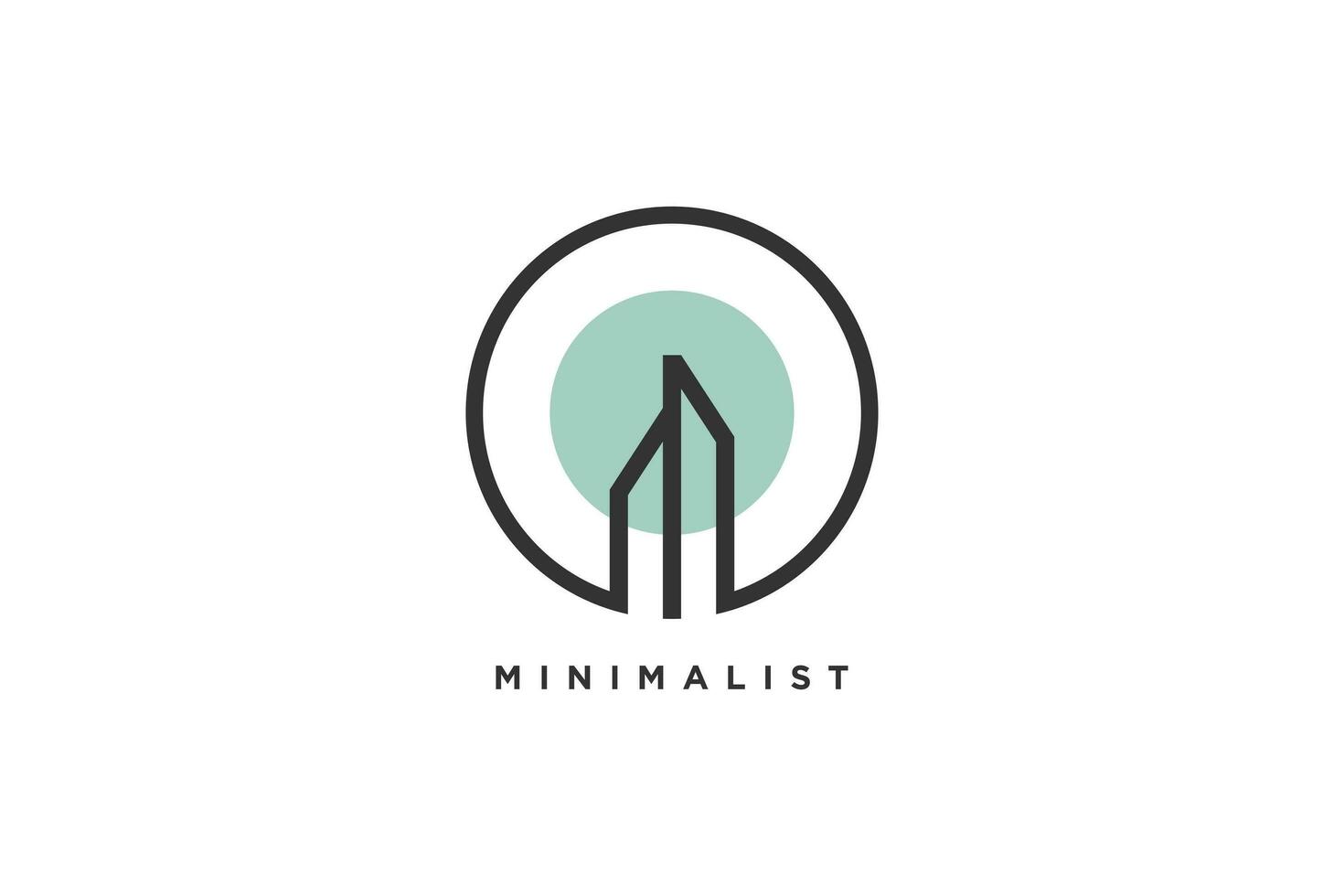 echt Nachlass Logo Design mit modern minimalistisch Konzept Idee vektor