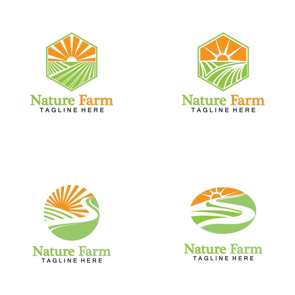 natur gård och jordbruk vektor logotyp