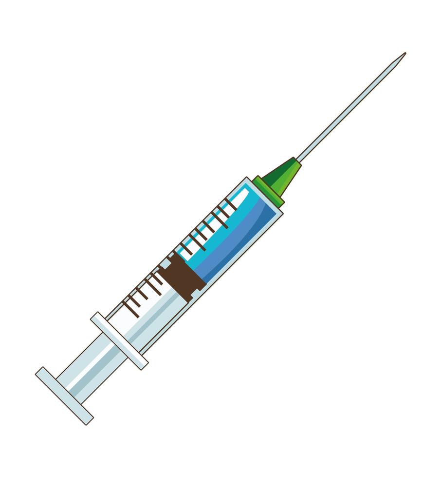 medizinische Ikone des Injektionsspritzenimpfstoffs vektor