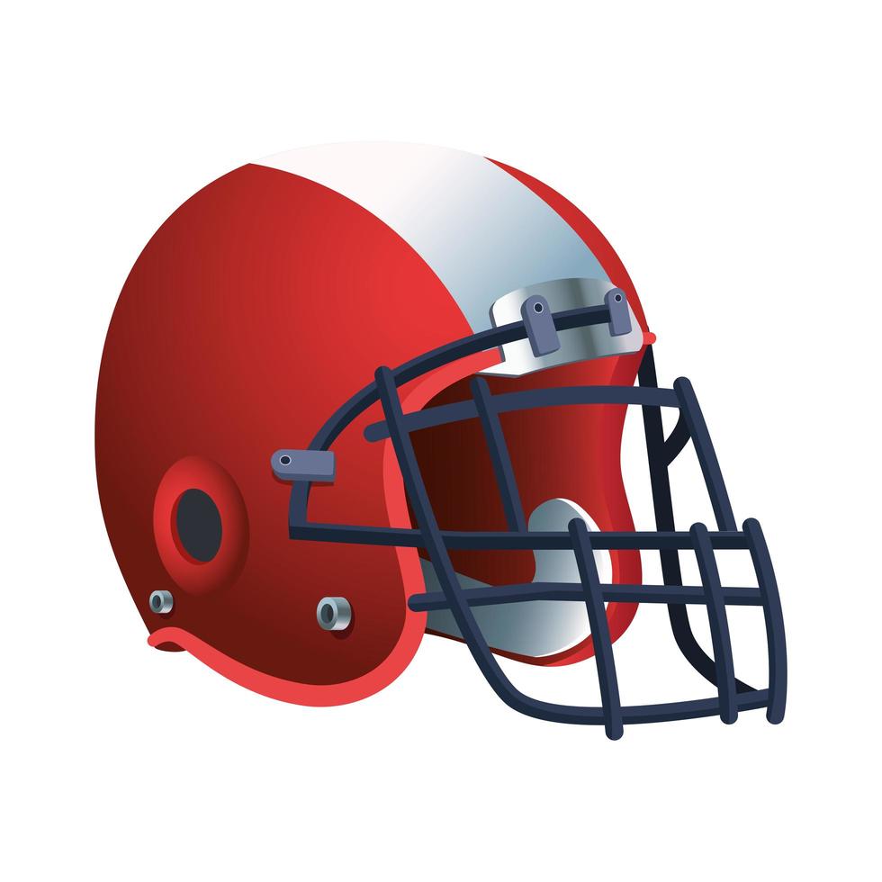 American Football Helm Ausrüstung Ikone vektor
