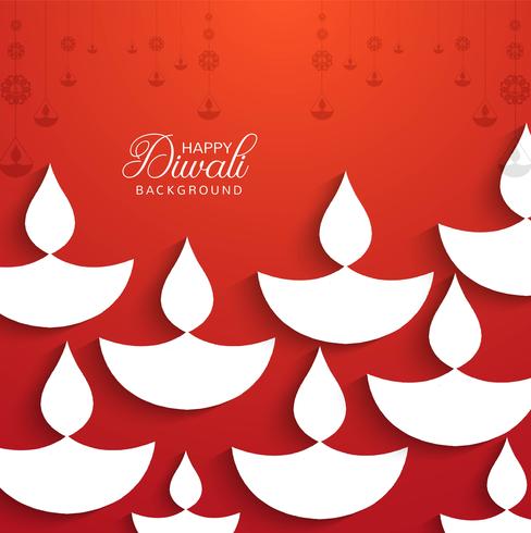Bunter dekorativer Hintergrund des religiösen glücklichen diwali Festivals vektor