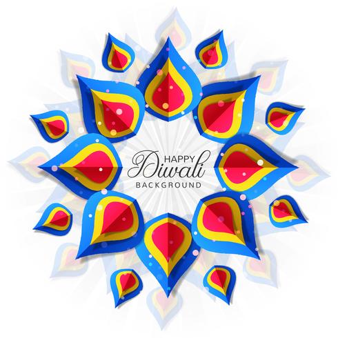 Diwali colorfu Karte Decorativ Hintergrund Vektor