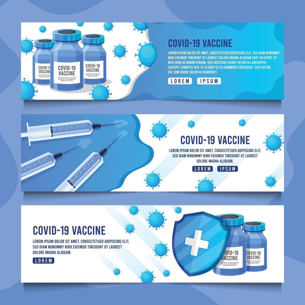 covid19 vaccin banner vektor