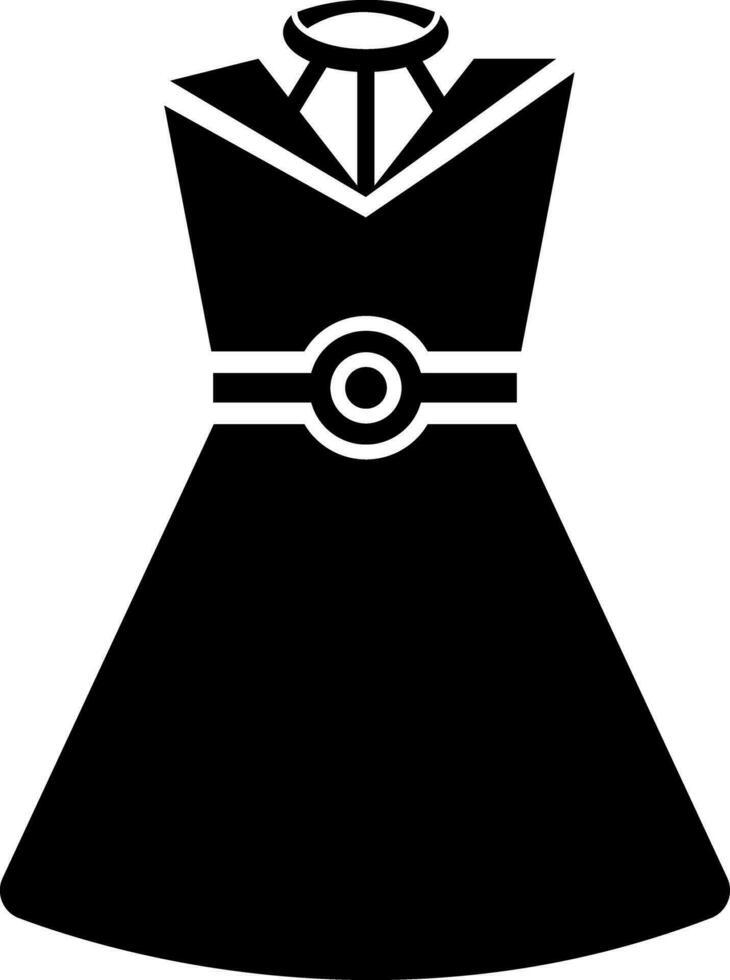 Vektor Illustration von ärmellos Kleid Symbol.