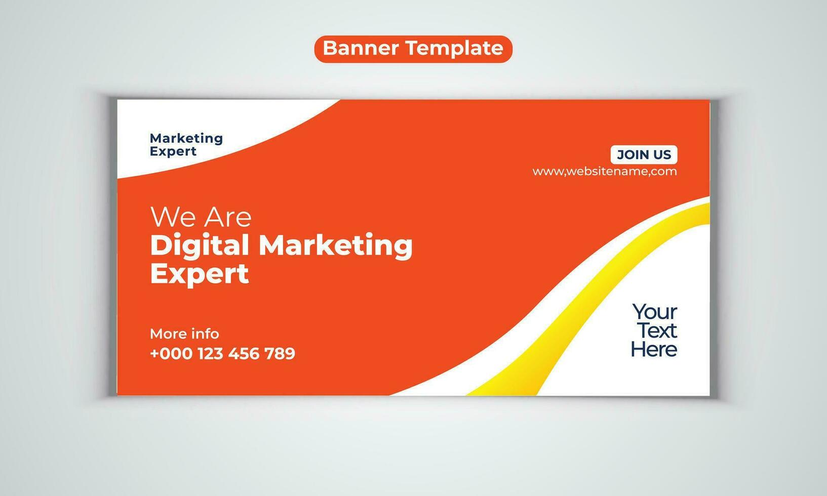 Digital Marketing Agentur modern Banner Design Vektor Vorlage