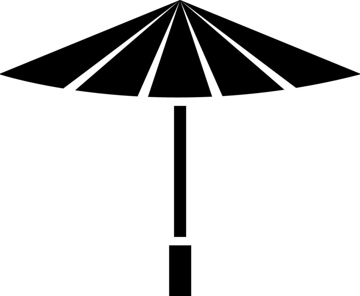 illustration kinesisk paraply glyf ikon. vektor