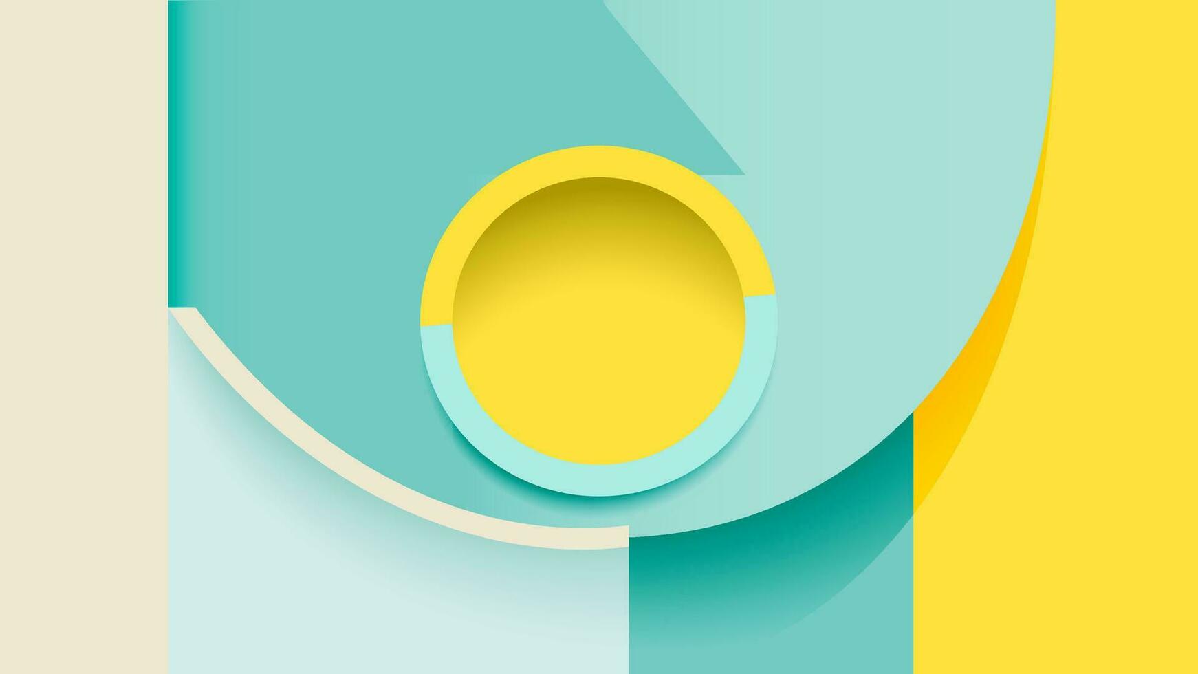 bunt Sommer- Banner Produkt Anzeige zylindrisch gestalten Podium geometrisch Poster Design leeren Raum vektor
