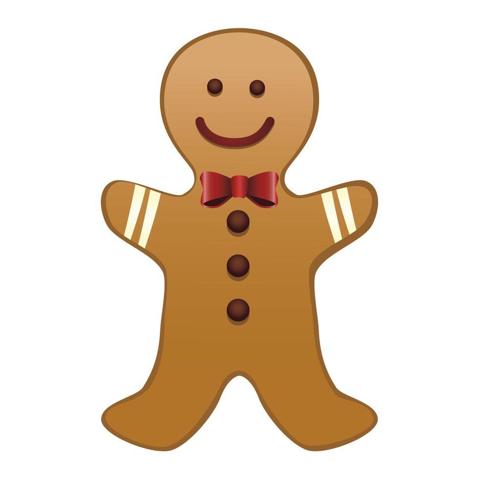 Frohe Weihnachten Gingerman Cookie vektor