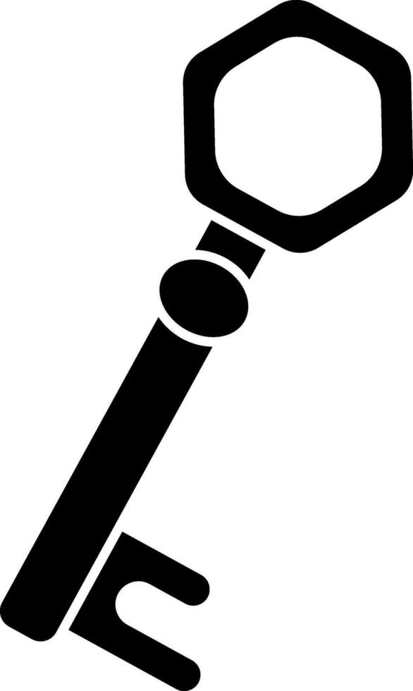 illustration av nyckel ikon eller symbol. vektor