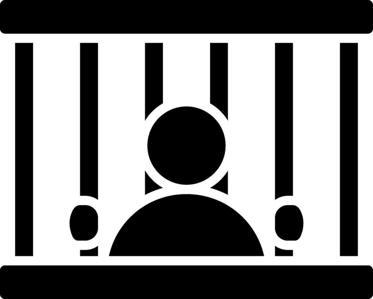 Vektor Illustration von kriminell Gefängnis Symbol.